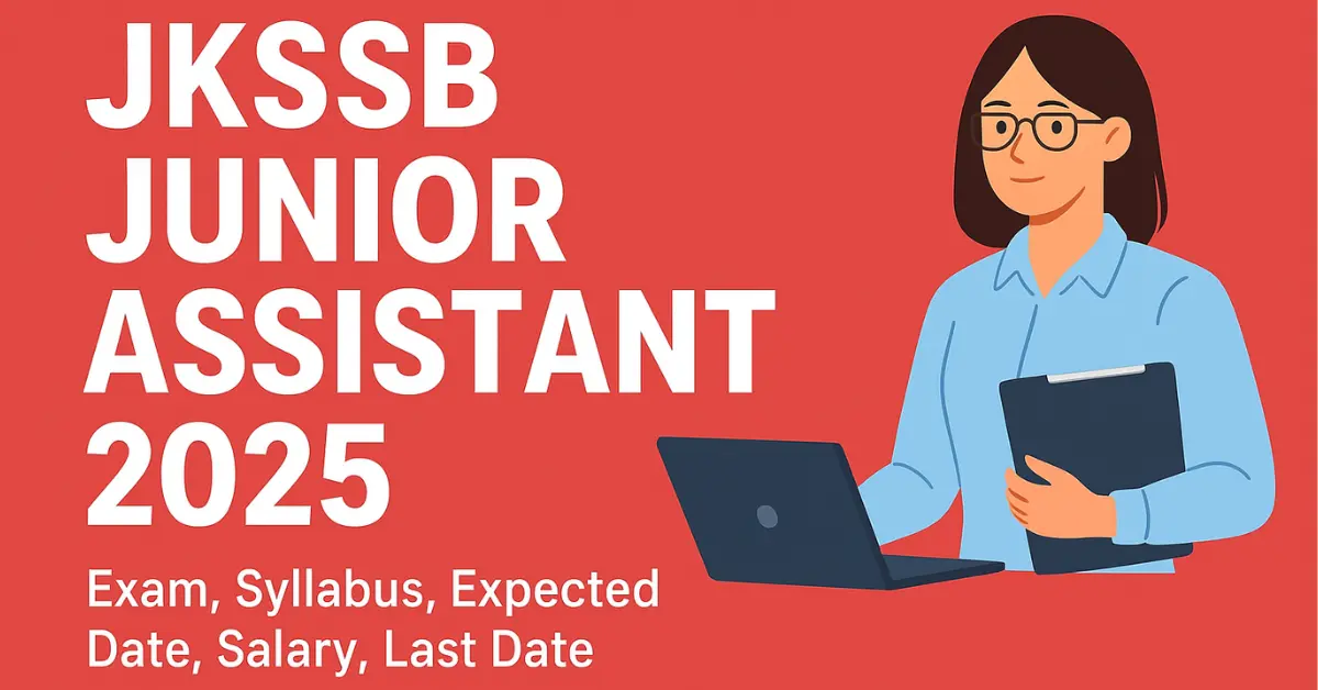 JKSSB Junior Assistant 2025