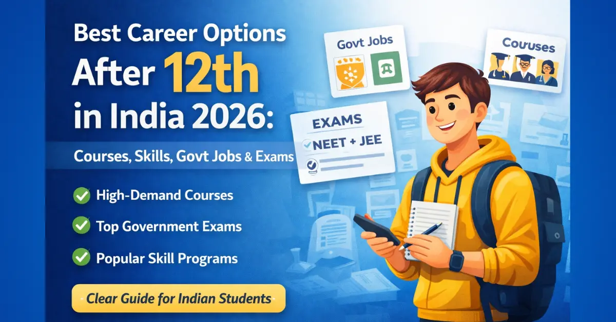 Best Study & Career Paths After 12th Grade in India (Complete Guide 2026)