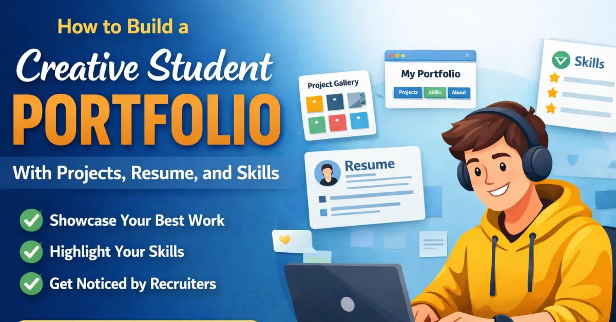 How to Build a Creative Student Portfolio (projects, resumes, skills)